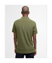 Men's Barbour Tartan Pique Polo Shirt - Wintermoss