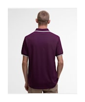Men's Barbour International Evan Tipped Polo Shirt - Potent Merlot