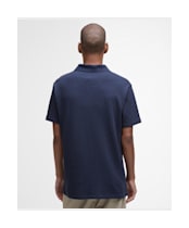 Men's Barbour Westerdale Textured Tailored Polo Shirt - Navy