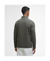 Men's Barbour Margrove Long Sleeved Tailored Polo Shirt - Mid Olive