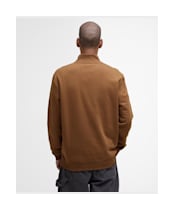 Men's Barbour Lowgill Relaxed Half Zip Sweatshirt - Umber