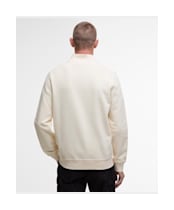 Men's Barbour International Clipper Funnel Neck Sweatshirt - Calico White