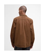 Men's Barbour Bowland Garment Dyed Overshirt - Umber