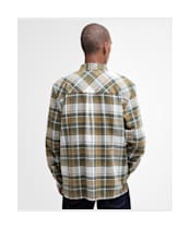 Men's Barbour Malham Checked Long Sleeved Relaxed Shirt - Bronze