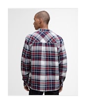 Men's Barbour Malham Checked Long Sleeved Relaxed Shirt - Red