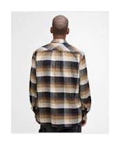 Men's Barbour Woodfoot Checked Long Sleeved Relaxed Shirt - Black