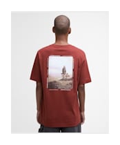 Men's Barbour Parkend Photographic Relaxed T-Shirt - Fired Brick