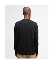 Men's Barbour Leazes Long Sleeve Relaxed T-Shirt - Black