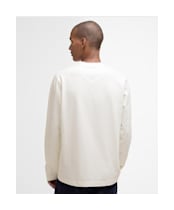Men's Barbour Leazes Long Sleeve Relaxed T-Shirt - Whisper White