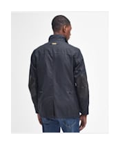 Barbour Ogston Waxed Jacket - Navy