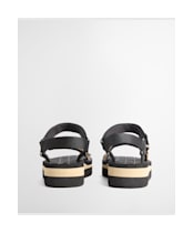 Women's Barbour Mila Sandal - Black / Dress Tartan