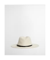 Women's Barbour Evelyn Braid Trilby Hat - Ecru