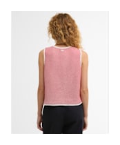 Women's Barbour Amanda Knitted Vest - Poppy Red