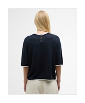 Women's Barbour Verona Knitted Jumper - Dark Navy / Cloud
