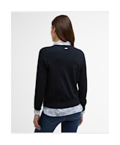 Women's Barbour Wisteria Knitted Cardigan - Navy