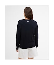 Women's Barbour Oakley Knitted Jumper - Navy