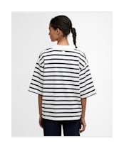 Women's Barbour Inez Striped Top - Cloud / Dark Navy Stripe