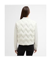 Women's Barbour International Prism Quilted Sweat - Vaporous Grey