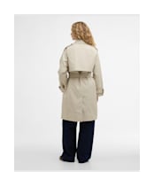 Women's Barbour Maia Showerproof Jacket - Mist / Dress Navy tartan