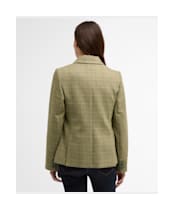 Women's Barbour Lupin Tailored Jacket - Light Olive Check
