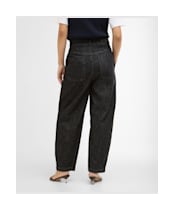 Women's Barbour Myra Denim Trousers - Black Denim
