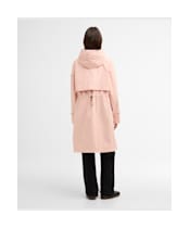 Women's Barbour International Longline Kyra Waterproof Jacket - Desert Pink