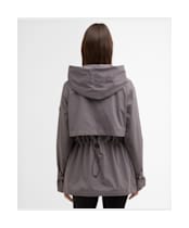 Women's Barbour International Short Kyra Waterproof Jacket - Lavender Grey