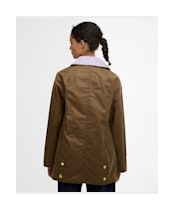 Women's Barbour Modern Beadnell Waxed Jacket - Sand / Dress / Heather