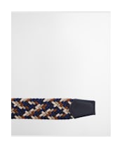 Men's Barbour Ford Belt - NAVY/RUST MIX