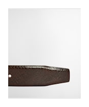 Men's Barbour Jaspar Leather Belt - Brown