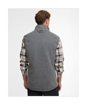 Men's Barbour Langdale Fleece Gilet - Dark Grey Marl