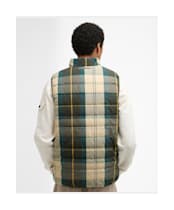 Men's Barbour Reversible Tartan Puffer Gilet - Ancient Tartan