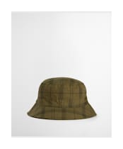 Men's Barbour Tartan Transport Bucket Hat - Dusky Green Tartan