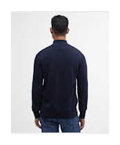 Men’s Barbour Cotton Half Zip Sweater - Navy