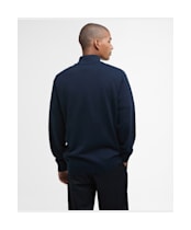 Men's Barbour Lingwood Compact Cotton Half Zip Sweater - Navy