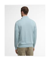 Men's Barbour Lingwood Compact Cotton Half Zip Sweater - Slate