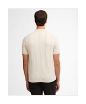 Men's Barbour Wellburn Knitted Polo Shirt - Oatmeal