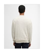 Men's Barbour Flaxby Linen Blend Crew Neck - Neutral