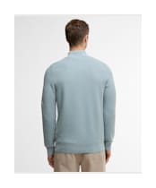 Men's Barbour Essential Honeycomb Half Zip Sweater - Slate