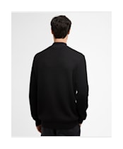 Men's Barbour International Herring Half Zip Jumper - Black