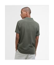 Men's Barbour Sports Polo 215G - Uniform Green