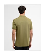 Men's Barbour International Essential Polo - Cable Olive