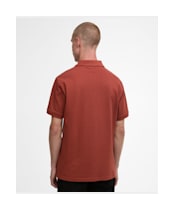 Men's Barbour International Essential Polo - Burnt Henna