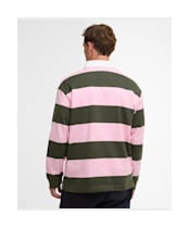 Men's Barbour Broome Rugby Shirt - Pink