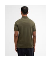 Men's Barbour Premium Corpatch Tailored Polo Shirt - Dark Olive