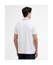 Men's Barbour International Burnwood Tipped Polo Shirt - White
