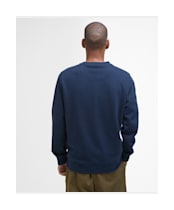 Men's Barbour Pique Applique Crew Sweatshirt - Navy
