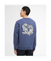 Men's Barbour International Talisman Graphic Sweatshirt - Oceana