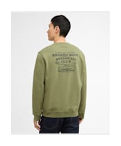 Men's Barbour International Staithes Graphic Sweatshirt - Olvine