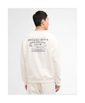 Men's Barbour International Staithes Graphic Sweatshirt - Whisper White